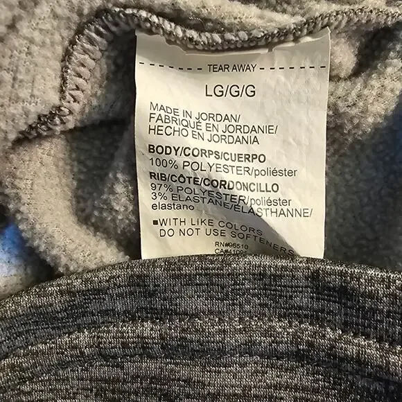 Under Armour ColdGear Fleece 1/2 Zip Gray Long Sleeve Pullover Size L - Picture 5 of 7